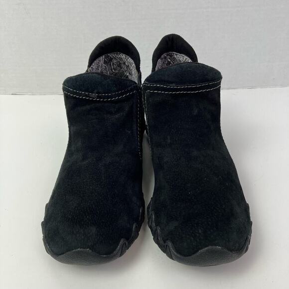 Skechers Relaxed Fit Bikers Londoner Women's Ankle Boots Black Suede Sz 8.5 - Picture 1 of 12